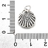 925 Sterling Silver Shell Shaped Charms STER-D306-09AS-3