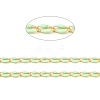 Brass Enamel Curb Chains CHC-C003-13G-04-2