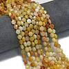 Natural Golden Silk Jade Beads Strands G-K389-B15-01-2