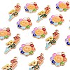 40Pcs 2 Style Alloy Enamel Pendants ENAM-LS0001-14LG-5