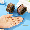 2 Rolls 2 Colors Segment Dyed Round Polyester Twisted Cords OCOR-TA0003-59C-6