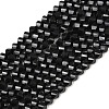 Natural Black Tourmaline Beads Strands G-P611-C37-01-2