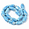 Handmade Porcelain Ceramic Beads Strands PORC-T006-03P-2