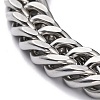 304 Stainless Steel Cuban Link Chain Bracelets X-STAS-A028-B064P-A-2