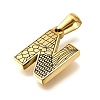 Golden 304 Stainless Steel Pendants STAS-K300-01G-N-2
