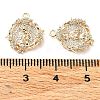 Rack Plating Brass Micro Pave Cubic Zirconia Pendants KK-K333-81G-3