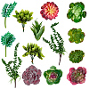 PVC Artificial Succulent Plant AJEW-SP0004-35A-1
