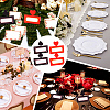 72Pcs 4 Styles Paper Table Place Cards Sets DIY-BC0016-97-5