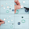 60Pcs 304 Stainless Steel Cabochon Connector Settings STAS-BBC0009-57C-6