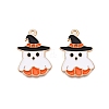 Halloween Theme Alloy Enamel Pendants ENAM-T020-07F-2