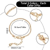 9Pcs 3 Style Brass European Style Bracelet Making MAK-SC0001-14-2