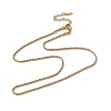 201 Stainless Steel Rope Chain Necklace for Men Women NJEW-P268-A30-2X5-1