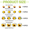 40Pcs 4 Styles Handmade Porcelain Beads PORC-TADJ0001-08A-3