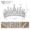 Alloy Rhinestone Crown Hair Bands PW-WG9AC36-05-1