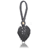2Pcs Handmade Macrame Leaf Curtain Tiebacks AJEW-CN0003-65C-6