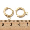 201 Stainless Steel Huggie Hoop Earrings Findings STAS-A167-01F-G-3