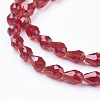 Glass Beads Strands GLAA-R024-6x4mm-M-2