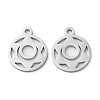 Non-Tarnish Chakra Theme 304 Stainless Steel Charms STAS-Q303-03P-1