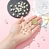 40Pcs 4 Styles Plastic Imitation Pearl Pendants PALLOY-YW00192-4
