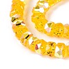 Electroplate Transparent Glass Beads Strands EGLA-N022-05B-C02-3