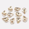 Faceted Glass Rhinestone Charms X-RGLA-F052-001GS-1