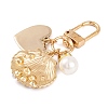 Cute ABS Plastic Imitation Pearl Pendant Decoration HJEW-L028-02G-03-3