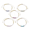 5Pcs Natural Gemstone Beaded Bracelets BJEW-JB10212-1