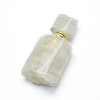 Natural Quartz Crystal Openable Perfume Bottle Pendants G-E556-13C-2