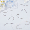 50Pcs 304 Stainless Steel Chain Extender STAS-BBC0005-49-4