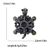 Alloy and Glass Rhinestone Brooch PW-WG937A4-01-1