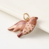 1Pc Brass Enamel Pendants ENAM-YW0009-21B-1