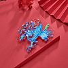 Chinese Style Alloy Enamel Chandelier Components Links X-ENAM-E329-65B-S-8