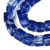 Blue Watermelon Stone Glass Beads Strands G-T139-6x6-22A-3