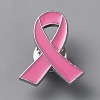 Breast Cancer Awareness Ribbon Enamel Pins JEWB-WH0022-88D-1