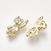 Brass Cubic Zirconia Charms KK-T035-117G-2