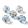 High Transparent Two-Color Copper Buckle Acrylic European Beads OACR-M024-05P-07-1