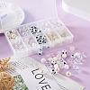 160Pcs 10 Style ABS Plastic Imitation Pearl Beads & Transparent & Opaque Acrylic Beads FIND-SW0001-31-6