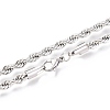 304 Stainless Steel Rope Chain Necklaces NJEW-F226-03P-08-2