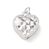 925 Sterling Silver Heart Charms STER-G045-05S-1