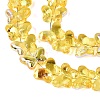 Baking Paint Electroplate Transparent Glass Beads Strands EGLA-Q136-03A-03-3