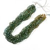 Baking Paint Transparent Glass Beads Strands DGLA-A035-T8mm-A08-2