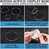 Olycraft 16Pcs 4 Style Flat Round Acrylic Display Base ODIS-OC0001-66-4