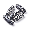 Tibetan Style 3-Eye dZi Beads X-TDZI-D008-05-2