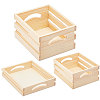 Wooden Storage Wood Nesting Crates CON-WH0092-51-7