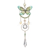 3Pcs 3 Colors Stainless Steel Resin Butterfly Suncatcher HJEW-TA00451-2