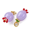 Handmade Lampwork Pendants LAMP-Z012-01G-03-2