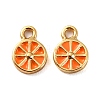 Brass Enamel Pendants X-KK-P207-017G-RS-2