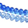 Transparent Painted Glass Beads Strands DGLA-A034-T6mm-A01-4