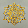 Olycraft Chakra Theme Self Adhesive Brass Stickers DIY-OC0002-40C-1