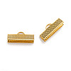 Iron Ribbon Crimp Ends IFIN-S008-G-2